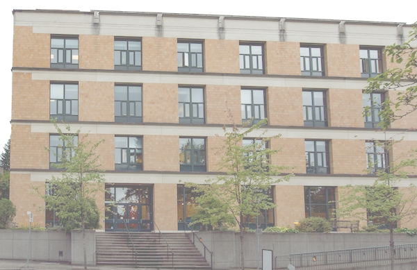 Front of School of Nursing Building